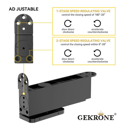 Self Closing Concealed Door Pivot Hinges Heavy Duty Spring Hydraulic 360 Degree Rotation Stainless Steel with speed adjustment valve