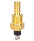 Water Temperature Sensor Plug With Brass Probe M21x1.5 Thread For Generator And Industrial Engine Cooling Systems, Delivers A Fast 3 Minute Response For Real Time Monitoring And Routine Equipment Checks In Auto Shops And Plant Floors. brass threaded sensor plug with electrical terminal