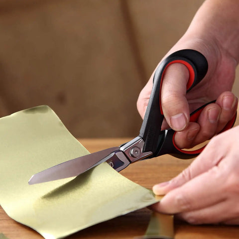 Heavy Duty Titanium Coated Stainless Steel Scissors Multipurpose Pro Shears For Industrial Use With Ultra Sharp Blades For Sewing cutting paper