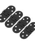 4 Pack Flush Mount Hinges Zinc Alloy 2.2mm 180 Degree Opening Heavy Duty Cabinet Hinges for Folding Tables Sewing Machines