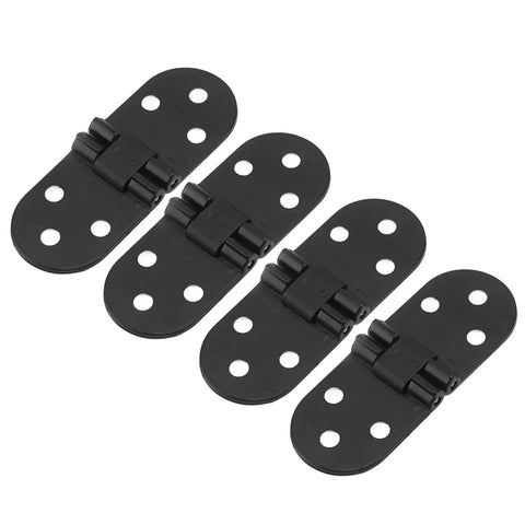 4 Pack Flush Mount Hinges Zinc Alloy 2.2mm 180 Degree Opening Heavy Duty Cabinet Hinges for Folding Tables Sewing Machines