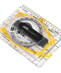 Clear Acrylic Map Compass with Ruler and Map Measurer Scales Baseplate Orienteering Navigator for Grab and Go Hiking Camping and Backpacking