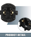 Close-up of Headlight Socket Adapter Kit For Mazda 3 2004-2009 And Mazda 5 2006-2010 B28V-51-0A3 with copper connectors