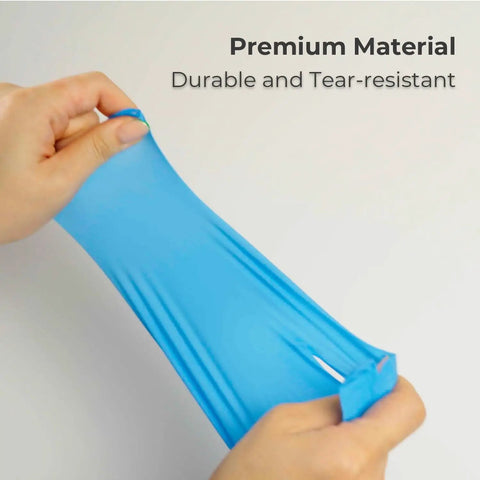 Hands stretching Large 1000 Count Clear Vinyl Disposable Gloves Powder Free Great Fit Tear Resistant Multi Purpose For Cooking Food Prep And Janitorial DINP Free Ambidextrous Comfortable Grip glove