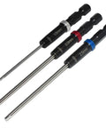 RC Hex Bit Set And Tool Kit 1.5mm 2.0mm 2.5mm Hex Head Allen Wrench Bits For Screwdrivers Electric Screw Guns And Power Drills For RC Cars Made In USA Gen 2 Speed Tips, 3 color rings