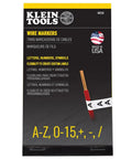 Wire Marker Book With A To Z And Zero To Fifteen Labels For Electrical Wiring Perforated Pages You Can Tear Off Large Readable Print