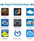 Bluetooth OBD2 Scanner For Iphone And Android With Real Time Car Diagnostics Engine Fault Code Reader app compatibility icons