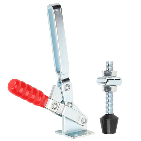 Toggle Clamp Arrow Storage Case Fixture Clip For Woodworking And Welding, Heavy Duty Iron Plastic Clamping Tool, side view