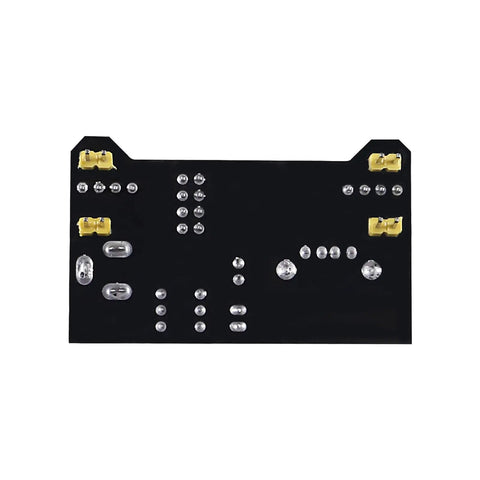 Kickstart Your Prototypes With This Straight Up Dope 3.3V 5V MB102 Breadboard Power Supply Module With No Fuss Toggle Switch And Battery Cable Perfect For Arduino Tinkering Smooth Operation Always On Tap Pack Of Three, black circuit board with yellow connectors