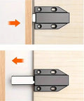 8 Pack Magnetic Cabinet Door Catches No Sweat Push To Open Touch Magnetic Latch installation diagram