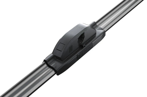 All Weather Windshield Wiper Blades 22 Inch Pair Streak Free Rain Snow Visibility Straight Up Reliable dual rubber graphite blade close-up