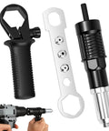 Rivet Adapter Kit for Cordless Drill with 4 interchangeable heads 2.4mm 3.2mm 4.0mm 4.8mm heavy duty electric riveting attachment