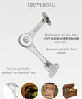 MOYODOR heavy-duty lid stay hinge pair, 110° folding lid support for cabinets and toy boxes