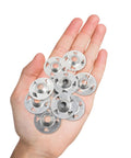 Rock Solid 200 Piece Foam Board Fasteners Kit Features Heavy Duty Galvanized Washers And Stainless Steel Screws For No Sweat Insulation Setup Tough Construction Hardware held in hand.
