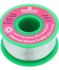 Lead Free Solder Wire For Stained Glass Craft And Art Soldering, 2.0mm Solid Core No Flux Core, 100g Pack Sn99 Ag0.3 Cu0.7 spool