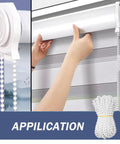 White Bead Chain Cord For Roller Blinds Replacement 10 Yards With 12 Ball Chain Connectors application on window blinds