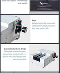 Heavy Duty Pneumatic Wire Stripping Machine With Foot Switch For Scrap Electrical Recycling Strip 2.5 To 35 Mm² Cable showing stripping port details.