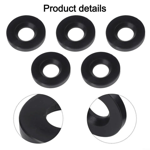 5 Pack Rubber Shock Absorbing Pads For Fitness Equipment With Vibration Dampening Anti Slip Floor Protectors With 60mm Outer Diameter