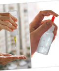 Heavy Duty Squeeze Applicator Bottle 30Ml Precision Dispenser For Woodworking Tattoo And Diy Crafts in hand with interchangeable needle nozzle tips.