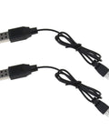 2X USB Charger Cable For RC LiPo Battery Power Supply And Charging Cord For Syma X5C X5SC X5SW H107C Quadcopter Drones USB Charging Lead