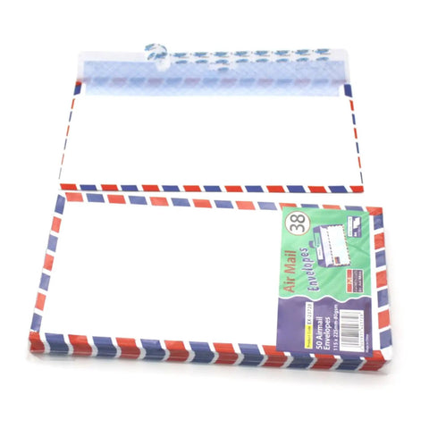 Invitation Airmail Envelopes 115x225mm pack of 5 10 or 20 assorted colors for letters office supplies durable paper mailers