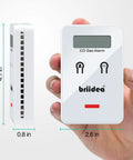 Low Level Carbon Monoxide Detector For Cars And Planes, Fast 9ppm Alarm, Portable CO Detector For Vehicles, Buses, Trucks, Air Travel, White