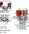 Adjustable Finger Cylinder Telescoping Mechanical Arm Fixture With Widened Chuck And Parallel Gripper For Pneumatic Accessories diagram.