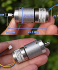 Hand holding Twenty Two Millimeter Planetary Gear Motor Stepper Motor With All Metal Gearbox Two Phase