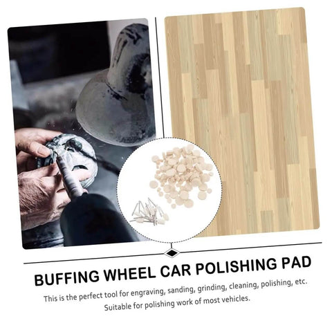 120 Piece Wool Polishing Tools Set With Shank Wool Felt Buffing Wheels For Rotary And Drill Polisher Pro Grade Polishing Wheel Kit For Metal Wood And Automotive Finishing