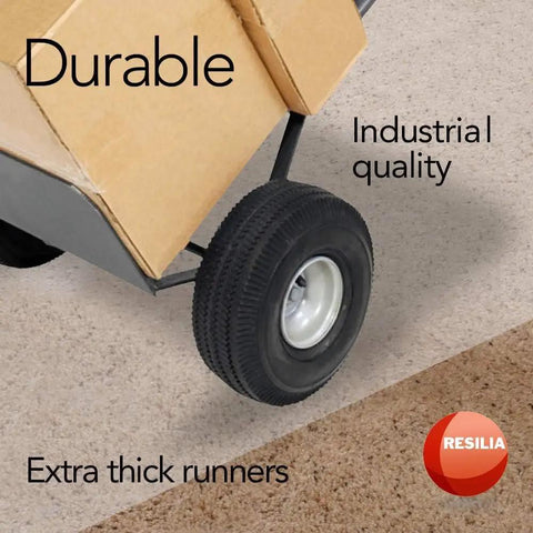 Hand truck on Deluxe Clear Vinyl Floor Runner For Deep Pile Carpets, Non Slip And Stain Resistant, Waterproof Protector