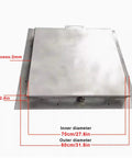 Heavy Duty Stainless Steel Manhole Cover With Lock For 70 cm Septic Tank Lid And Garden Drainage Secure Wastewater Basin Cover