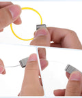 Three Pack Fly Fishing Line Cutter Nippers With Hook Eye Cleaner Stainless Steel Multi Purpose Line Scissors For Braid And Mono Everyday Tackle Must Have Easy Clip And Trim Tool Set, stainless steel line cutter trimming yellow and clear fishing line