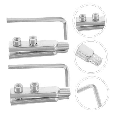 Get This Awesome 2pcs Stainless Steel Faucet Screw Extractor Kit For Easy Removal Of Stripped Bolts And Broken Pipe Threads With Perfect Accuracy And No Hassle At All, silver L-shaped tool