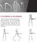 Yankee Spring Type Outside Calipers With Flat Legs And Solid Nut for Pro Grade Precision Measurements 79A 12