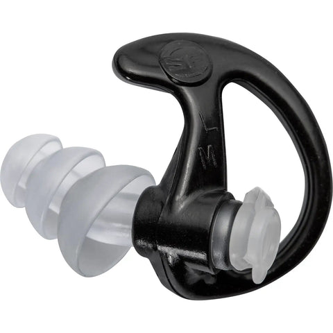 EP4 Sonic Defenders Plus Filtered Earplugs With 24dB NRR For Loud Environments Triple Flanged Reusable Ear Plugs With Low Profile Soft Adjustable Stems For All Day Comfort In Medium