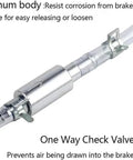 Brake Bleeder Hose Kit For Cars And Motorcycles With One Way Check Valve Tube Bleeding Tool For Hydraulic Systems Bleeding
