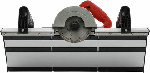 Pro Grade Electric Tile Chamfer Cutter With Rock Solid Base And Knucklehead Friendly Setup for ceramic beveling.