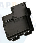 Rock Solid Heavy Duty Straight Drop In Battery Positive Cable Junction Block Cover compatible with 2015 Through 2019 Chevy Silverado Tahoe Suburban Gmc Sierra Yukon Cadillac Escalade, black plastic.