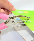 Go To Handheld Metal Hole Puncher For DIY Crafts Eight Sheet Capacity One And A Half To Six mm Hole Size Paper Punch with padded handle
