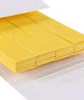 Stack of yellow PH Test Strips 5.5 To 9.0 Indicator Paper Litmus Tester for Water Food Pool Aquarium Testing Kit 10 Strips All In One With Color Chart