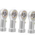 4 Pack Phs6 Rod End Joint Bearings Fish Eye Spherical Plain Bearings With Female Right Hand Thread For Tough As Nails Industrial Power Transmission