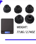 Heavy Duty Steel 5mm Shaft Pinion Gear Set 16T 17T 18T 19T 20T For Arrma 6S 8S Kraton Notorious Talion Fireteam display with weight