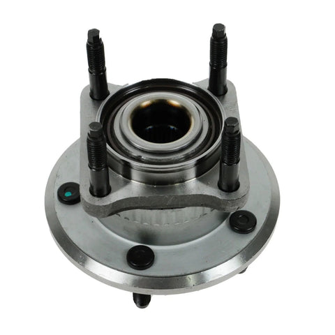 Close-up of Front And Rear Wheel Bearing And Hub Assembly Set Four Piece Direct Fit For 2005 2010 Jeep Grand Cherokee And 2006 2010 Commander