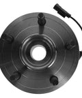 Front view of the Front Wheel Bearing And Hub Assembly With ABS Sensor For 2009 2010 Dodge Ram 1500 And 2011 Ram 1500 Replacement