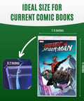 Current Size Comic Book Display Case Holder Magnetic Protector With Diamond Corners showcasing Savage Spider-Man cover.
