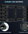 Audi Front License Plate Bracket Mounting Kit with durable ABS material and ultra-slim design for 2000-2025 models.
