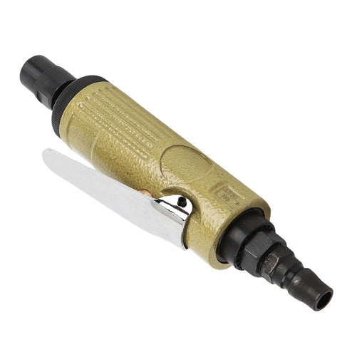 Tough As Nails Air Powered Die Grinder Cranking Out A Snappy 25000 RPM With Secure 3mm Plus 6mm Collets shown in detail.
