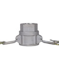 Pro Shop Gear Aluminum Camlock Fittings Pair 1 5 Inch Cam And Groove Hose Connectors Female Coupler With Female Npt Thread, gray aluminum coupler.