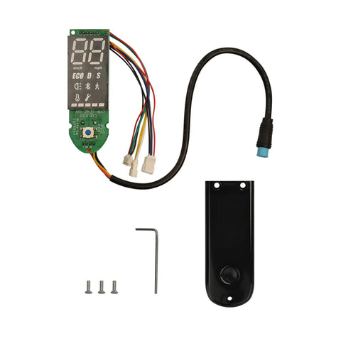 Max G30 Electric Scooter Digital Dashboard Display Module With Bluetooth Display Panel Cover Kit including cables and screws