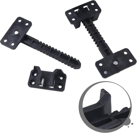 Six Pack Invisible Couch Connectors And Clamps For Sectionals Heavy Duty Plastic Furniture Brackets Black Coated Sofa Clips